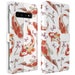 Fish Wallet Case Flip Galaxy S9 Samsung S10 5G folio card holder S21 Plus magnetic Note 10 20 Ultra cover hard case golden carp print S20 8 
