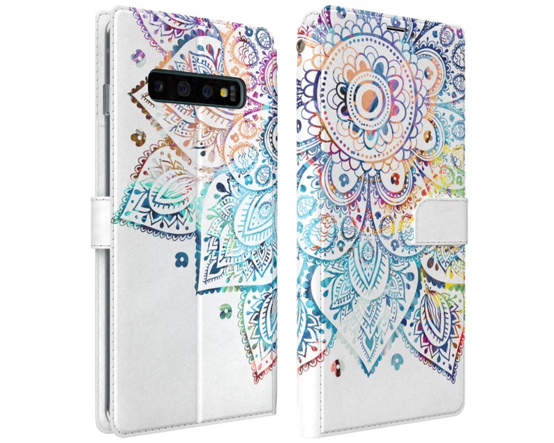 Colorful mandala Note 10 Wallet case Flip case Samsung S9 S10e Card Holder S20 Ultra hard case Galaxy S10 plus Samsung S10 5G cover folio 8 