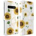 Sunflower pattern S9 wallet phone case Samsung S21 folio S10 Plus Card Holder Galaxy S20 Ultra Note 10 Plus Flip A12 5G magnetic snap 9 A03S 