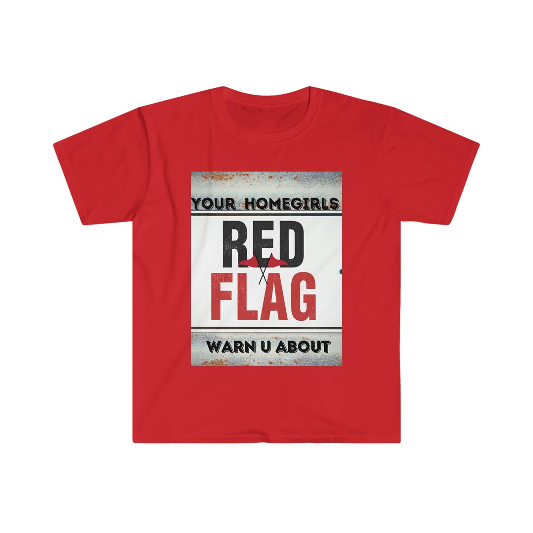 Red Flag Tshirt Etsy