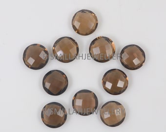 Smoky Quartz Briolette: AAA Faceted Gemstone, Round Oval Pear Cushion Cut