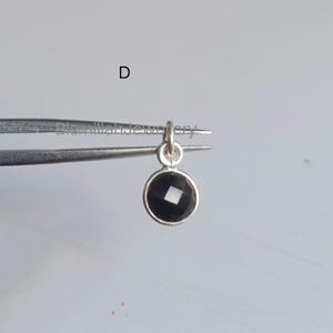 Round Pendant - Bezel Pendant Small Pretty Pendant, 925 Sterling Silver Pendant, 6 mm Round Briolette Cut Natural Pendant Round Pendants