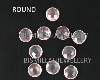 Rose Quartz Briolette: AAA Faceted Gemstone for Jewelry Making