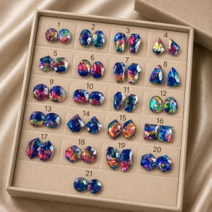 Abalone Shell Doublet Gemstone - Mix Shape Loose Gemstone Cabochon, Handmade Stone Use For Jewelry
