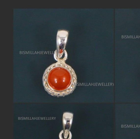 Gioielli Ciondolo Donna Pietra Di Luna Rotonda 6 Mm Argento - Foto 8