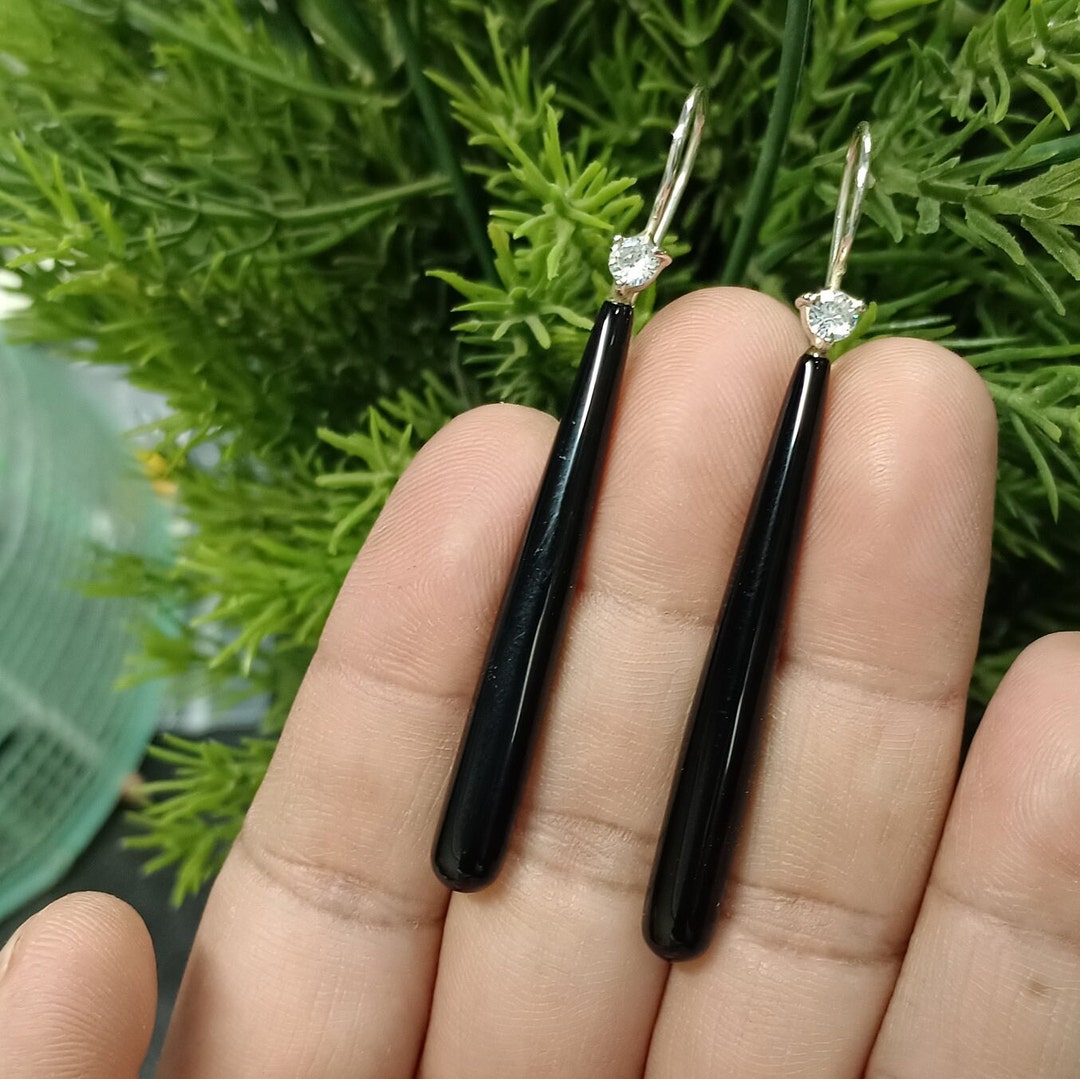 【J104】ヴィンテージ　ナバホ　ブラックオニキス　ダングル　ピアス J104】ヴィンテージ ナバホ ブラックオニキス ダングル ピアス 【公式