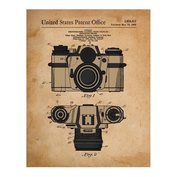vintage camera poster