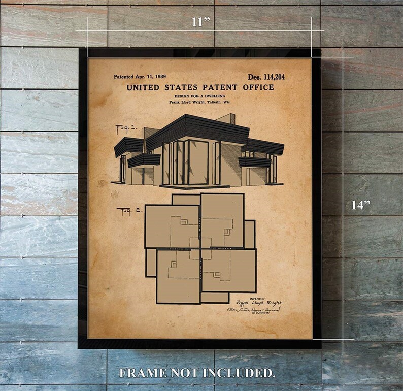 Frank Lloyd Wright Print House Sketch Architecture Sketch Etsy