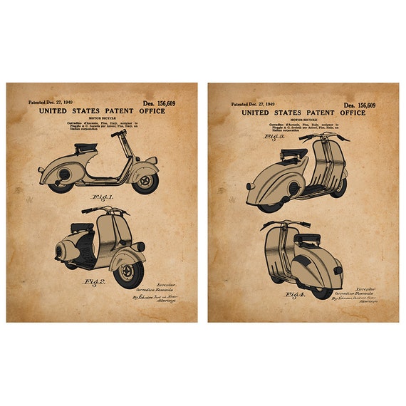 Vintage Vespa Poster