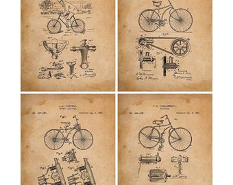 Bicycle Wall Art | Cycling Art | Cycling Poster | Bicycle Patent Prints | Bicycle Blueprint | Bike Poster | Bike Wall Art | 8x10 Print Sign