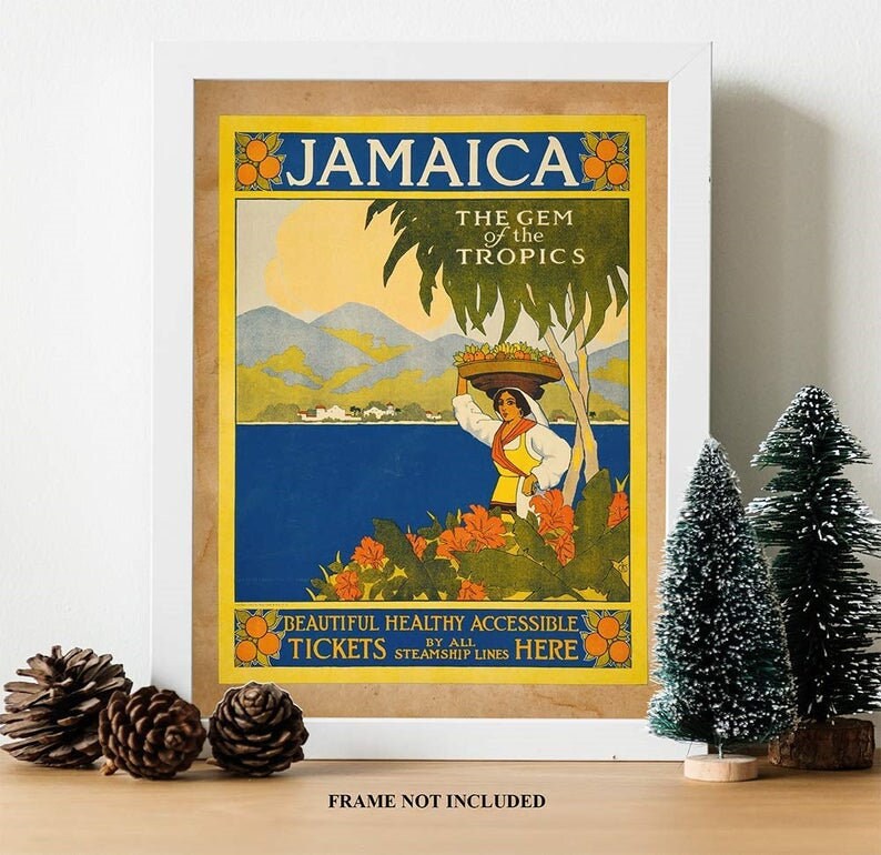 Jamaican Art Jamaica Poster Jamaica Travel Poster Etsy