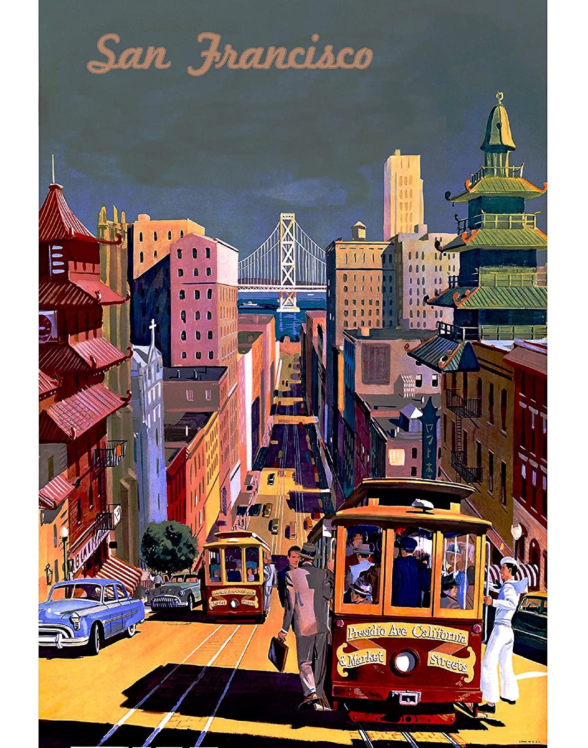 San Francisco Travel Poster San Francisco Poster San Francisco Print