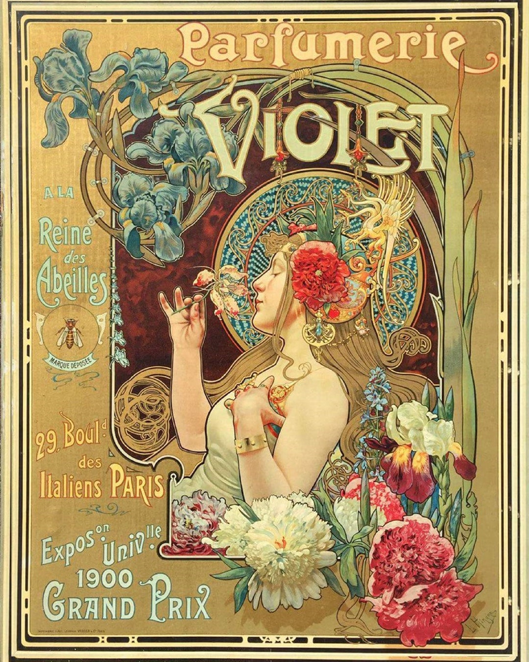 Art Nouveau Printperfumeryvintage Ad Posterworld's Fair Posterfrench