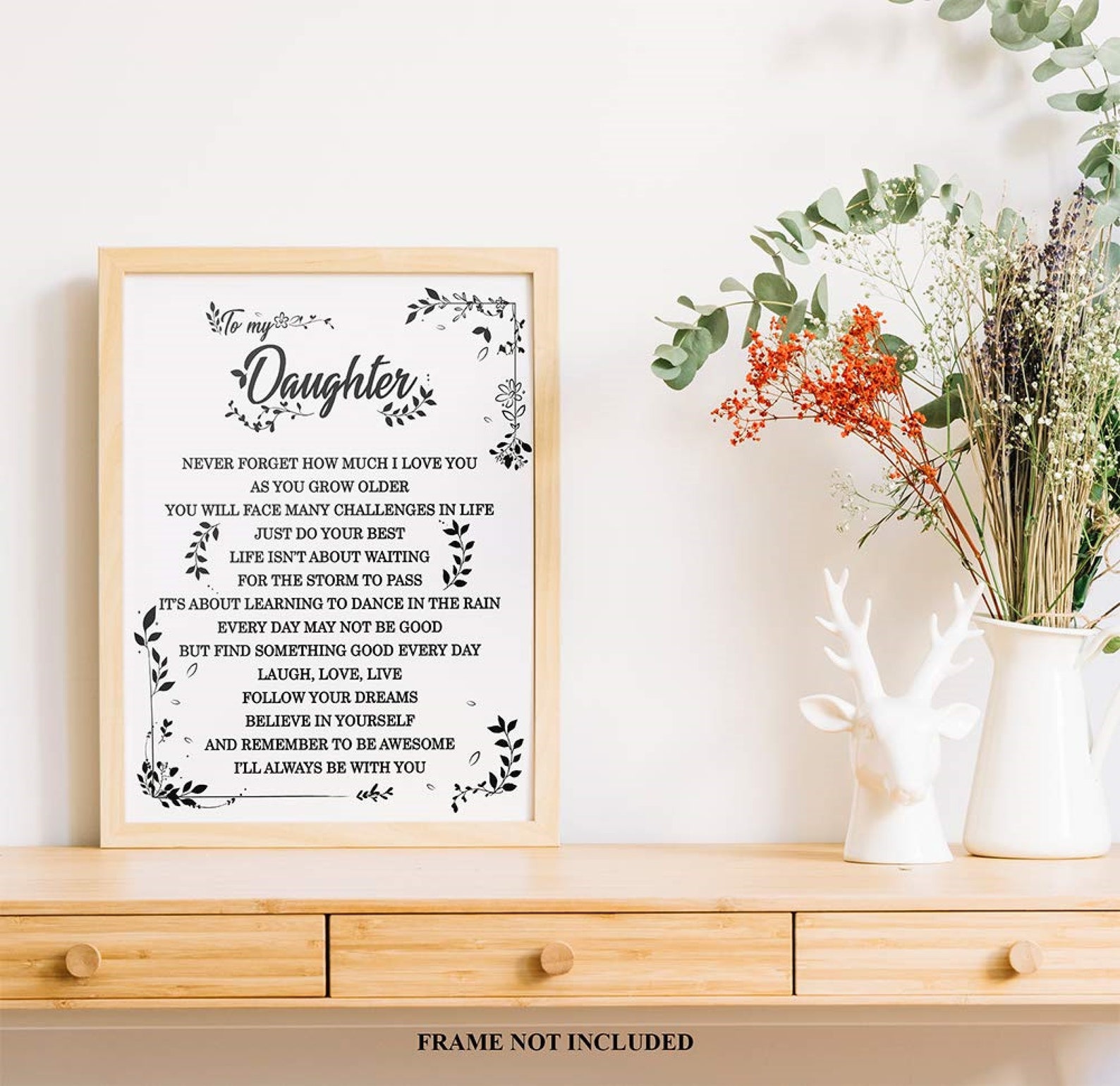 Daughter Quote Sign Daughter Wall Art Daughter Printable Daughter