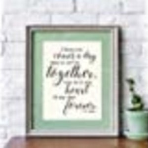 Inspiring Wall Art Motivational Sign AA Milne Quote AA Milne Poster ...