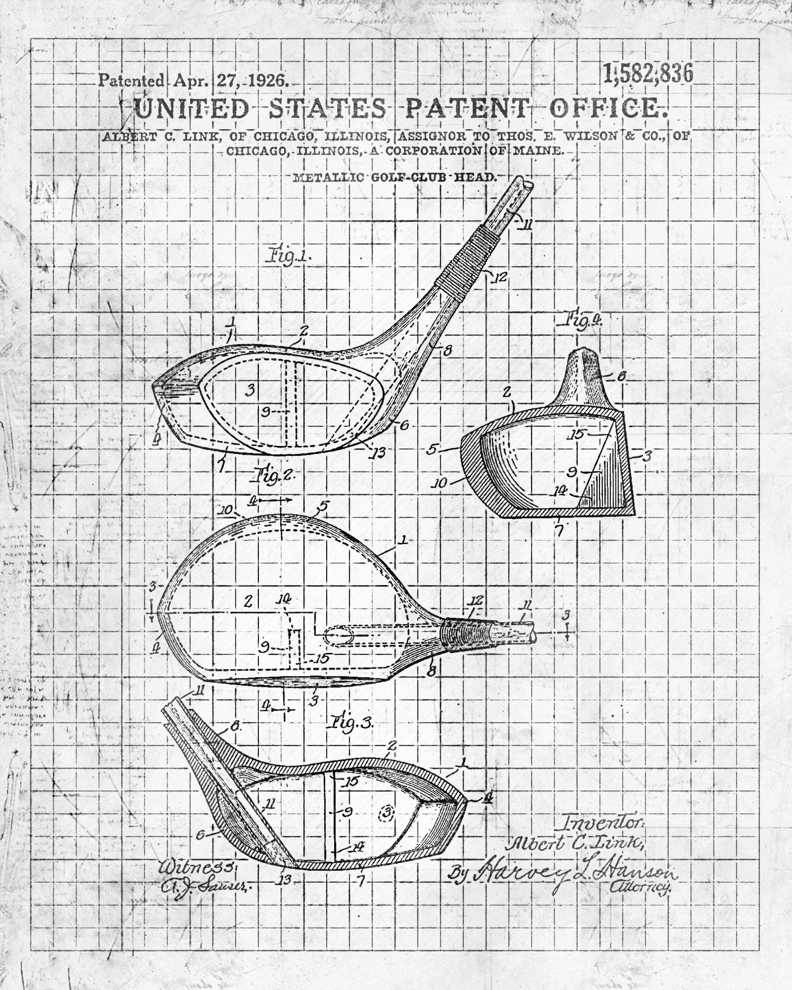 Golf Equipment Art Golfing Posters Golf Patent Golf Etsy