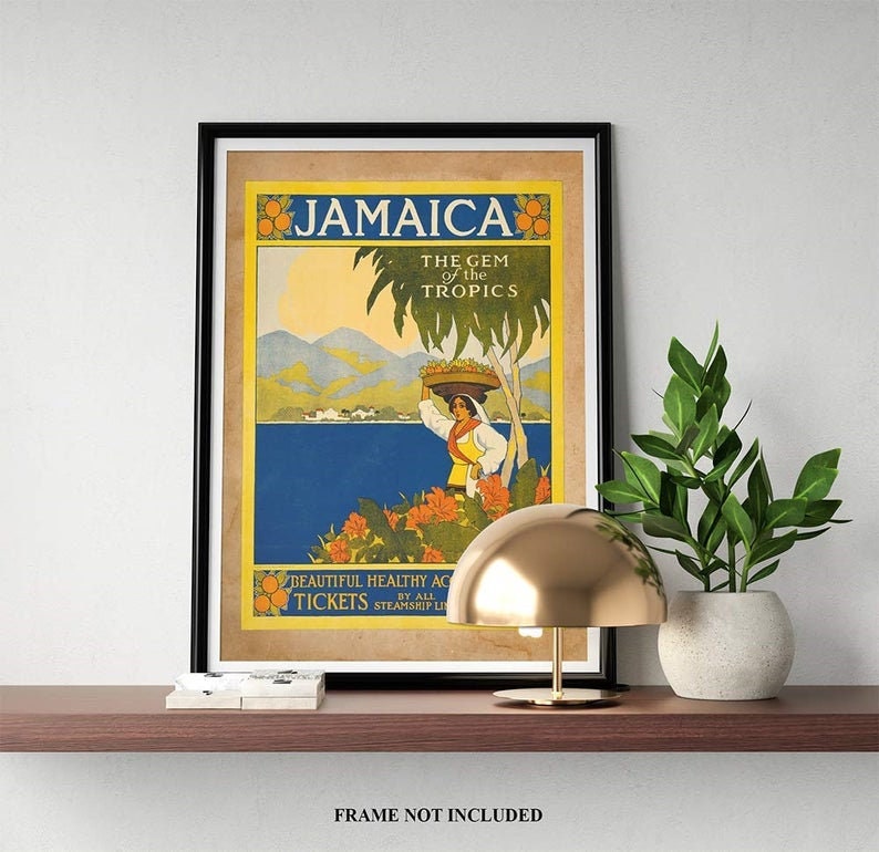 Jamaican Art Jamaica Poster Jamaica Travel Poster Etsy