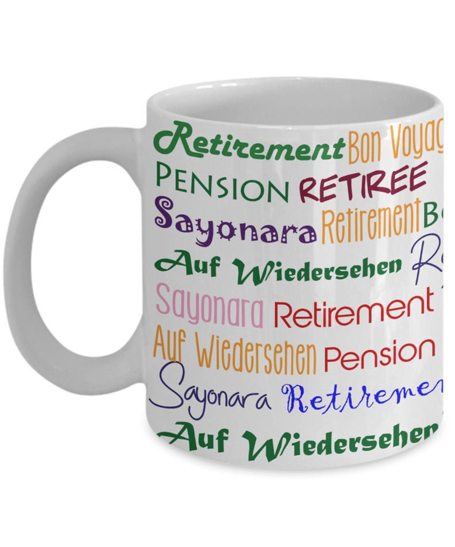 Happy Retirement Novelty Coffee Mug Retired Ceramic Tea Cup Etsy