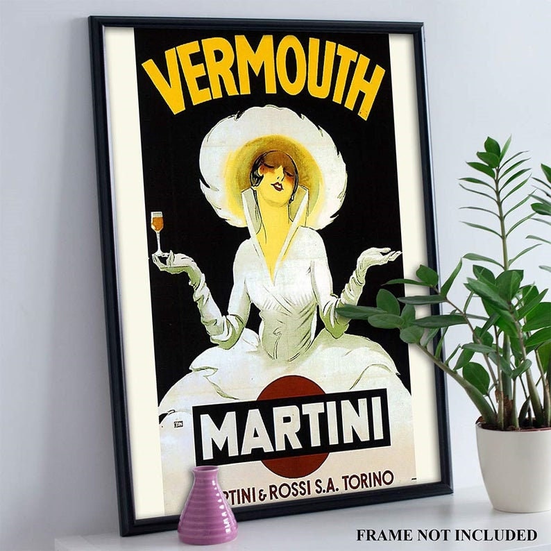 Vermouth Print Vermouth Poster Martini Print Vintage Ad Poster