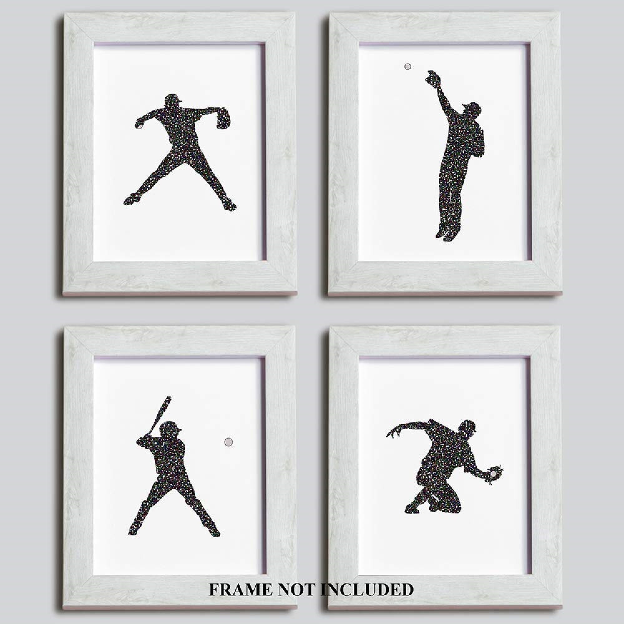 Baseball Wall Art Baseball Poster Baseball Player Baseball | Etsy