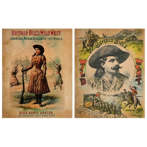 Buffalo Bills Art | Annie Oakley Print | Wild West Poster | Old Hollywood Poster | Old Cinema Poster | Old Films Poster | 11x14 Poster Print