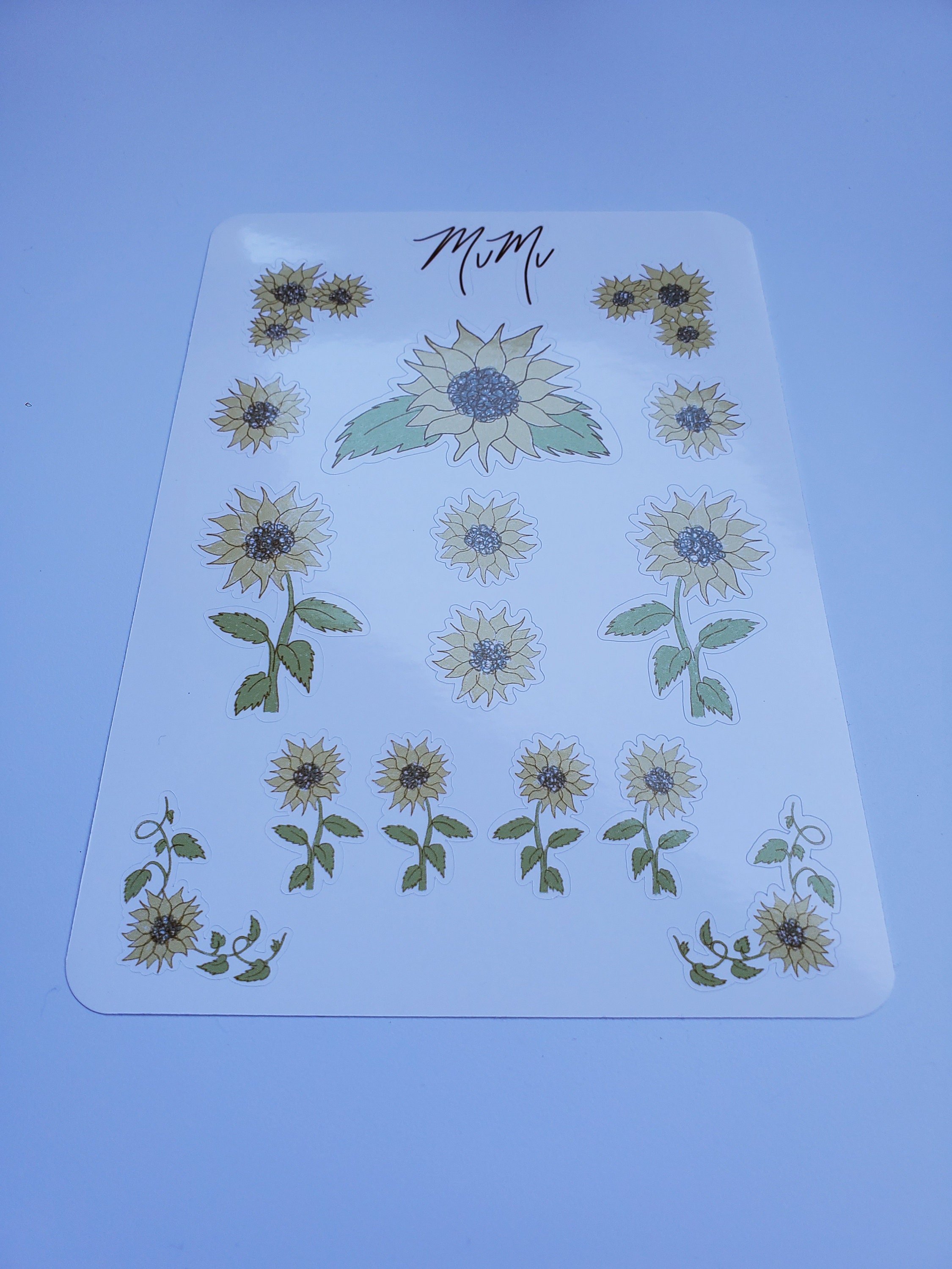 Sunflower Journal Planner Sticker Sheet | Etsy