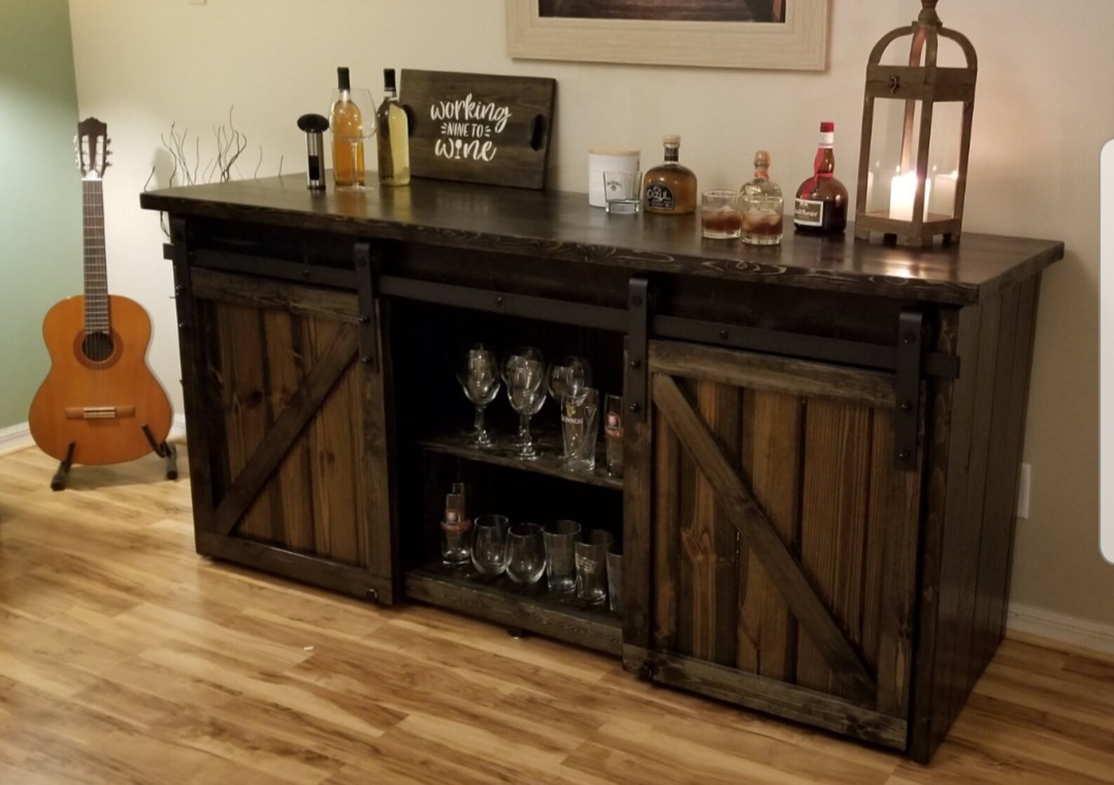 Double Barn Door Liquor Etsy