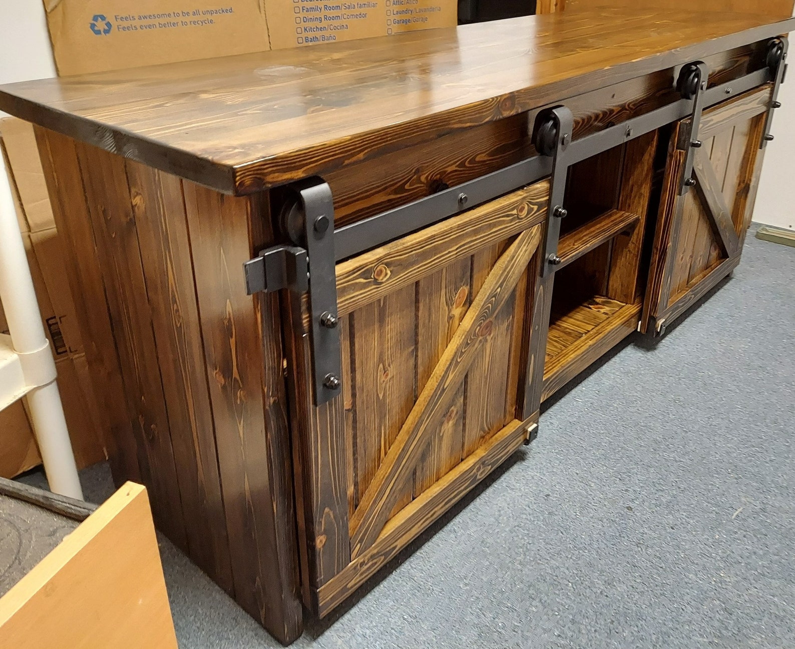 Double Barn Door Liquor Etsy