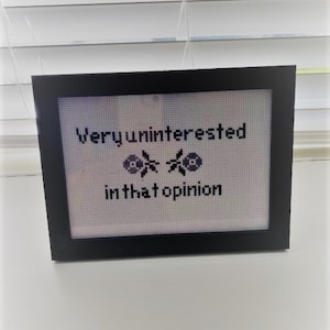 please Schitt\u2019s Creek inspired cross stitch! Fall off a bridge