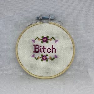 cross stitch pattern bitch. funny cross stitch pattern. funny cross stitch bitch. bitch embroidery. embroidery pattern bitch. DIYcross stitc