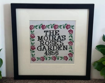 Moira's Roses Garden 4856. Schitts Creek Cross Stitch. Moira Rose