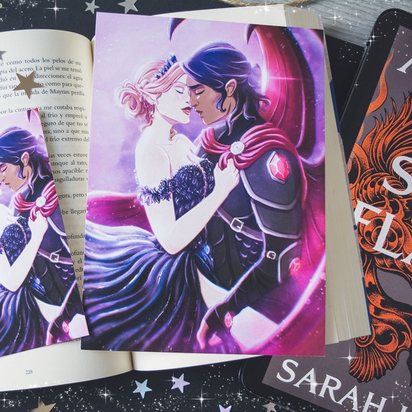 Officially licensed | PRINT + BOOKMARK: ACOSF - Nesta and Cassian