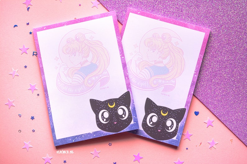 Sailor Moon Sailor Moon Luna Sailor Moon Bunny Sailor Moon Memopad 90s Anime Aesthetic Sailor Moon Fanart Stationery Memopad Notepads Stationery Scottironworks Com