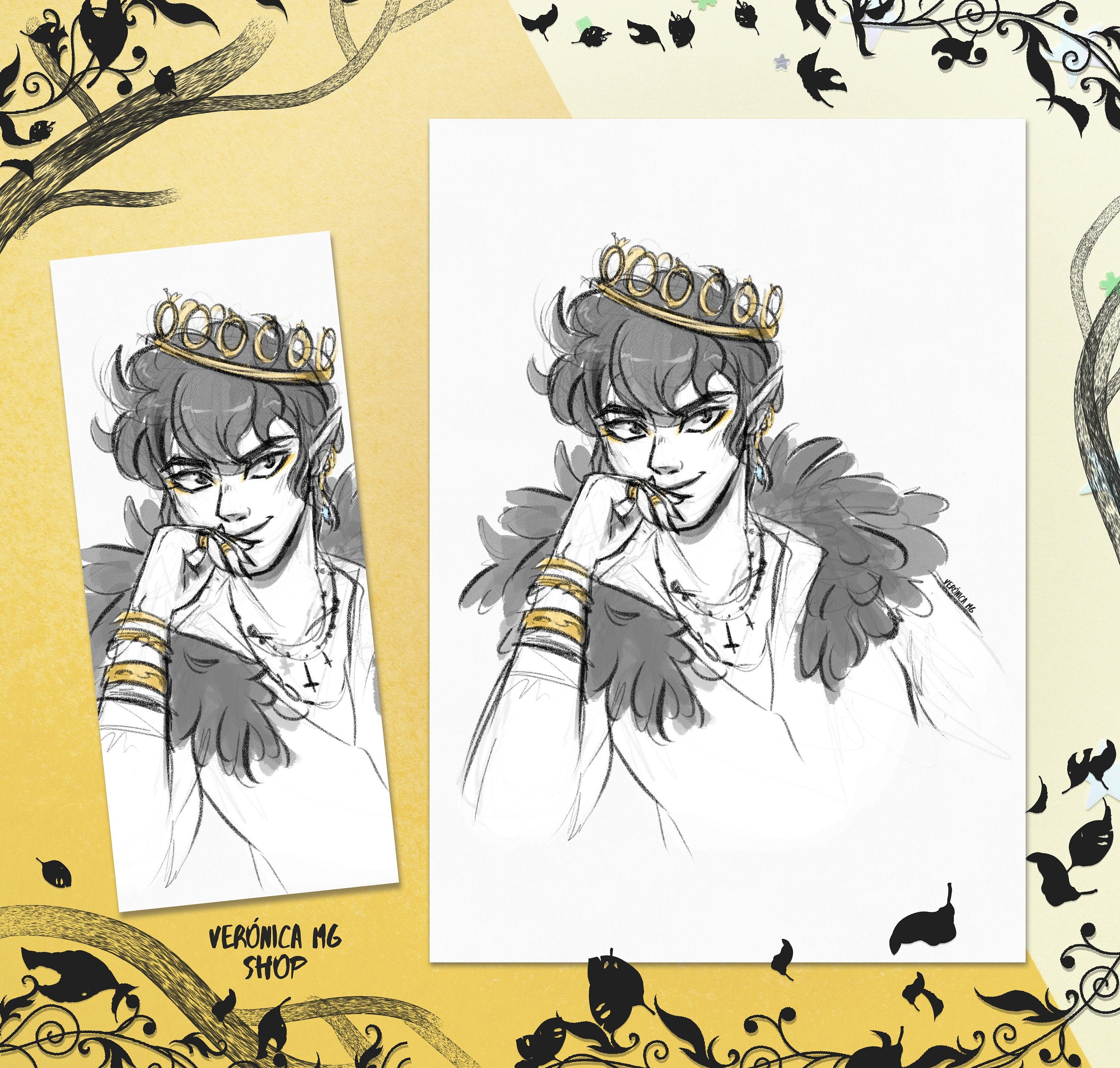 O Príncipe Cruel - Cardan Greenbriar estampa + marcador - Etsy Portugal