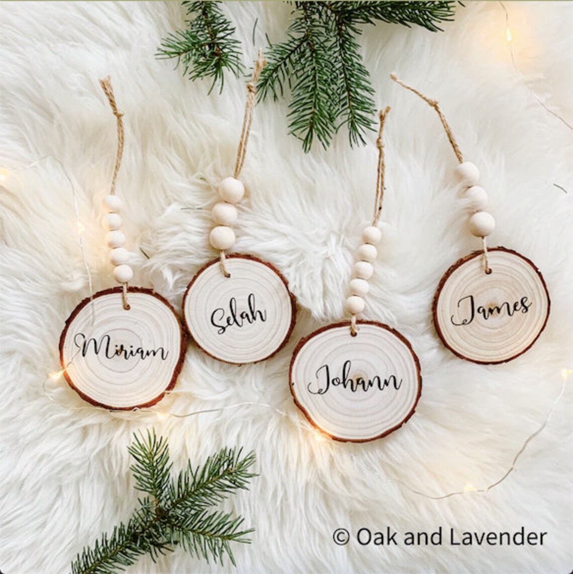 Wood Name Tags / Leaf / Wood Circle / Personalized / Wedding Etsy
