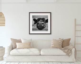 highland cow print, descarga digital, animal print de granja, highland cow wall art, farmhouse wall art, descarga instantánea