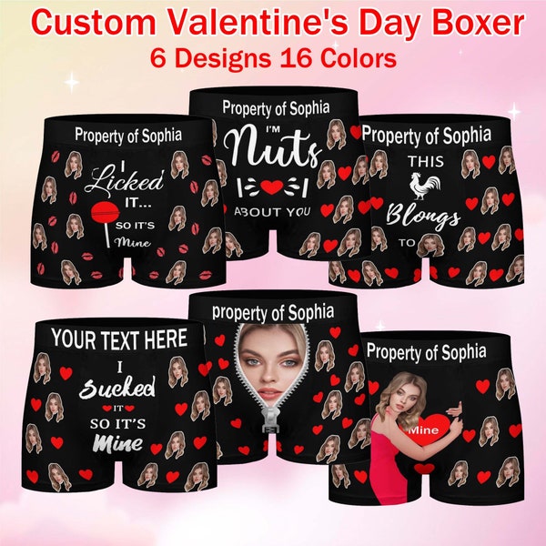 Custom Boxers With Face Personalized Etsy