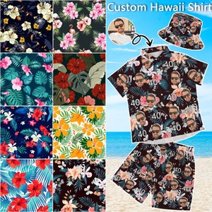 Custom Hawaiian Shirt with Face,Custom Birthday Gifts for Friends,Custom Bucket Hat gifts,Custom Party Gifts,Custom Swim Trunks,Funny gifts