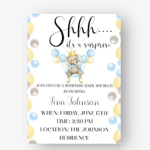 Geometric Baby Shower Invitation Etsy