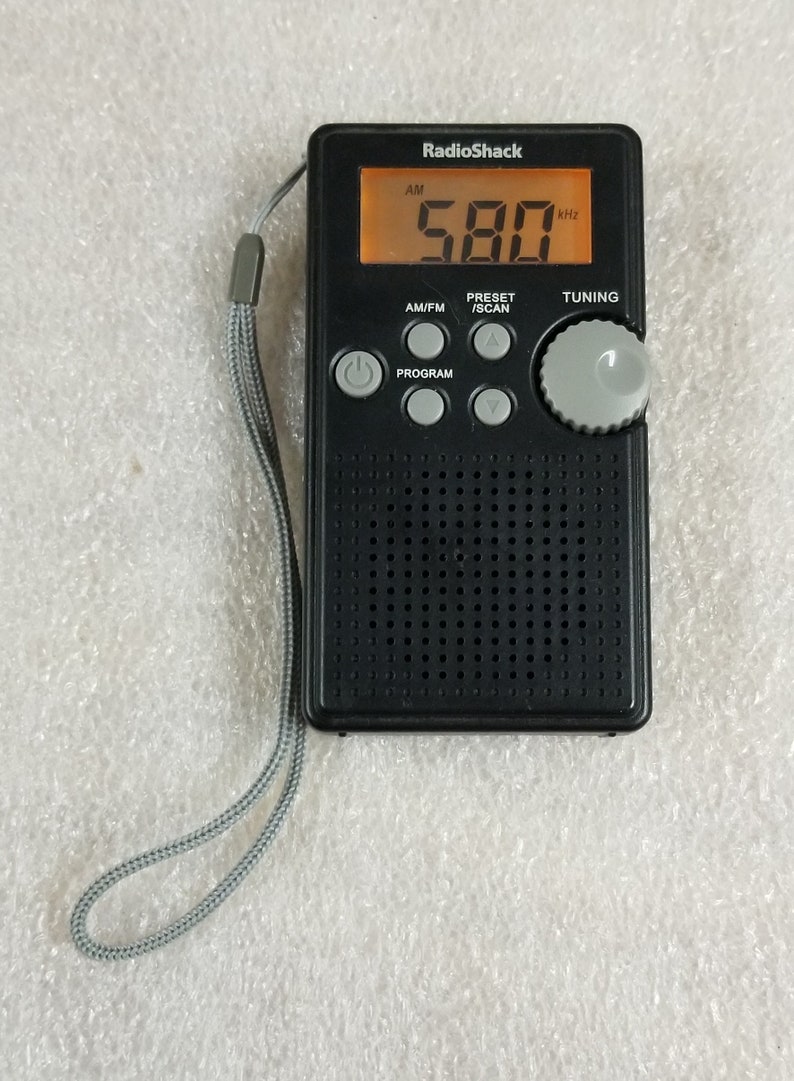 Radio Shack Digital AM/FM Pocket Radio cat 12587 Ribbon Type Etsy