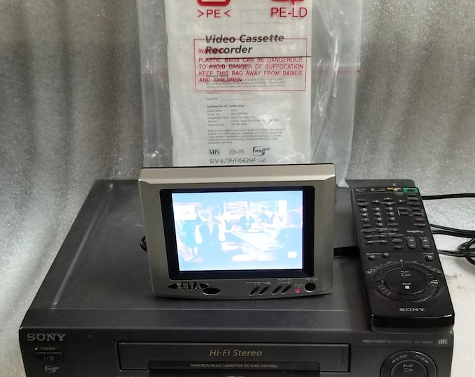 SONY VIDEO Cassette Recorder Model No. SLV622HF W/t Remote Etsy