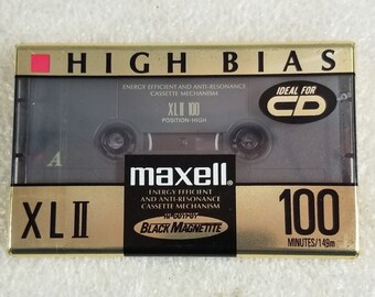 Maxell XLII 100 Type II High Bias Cassette Tape Sold As Blank Used Made In  Japan