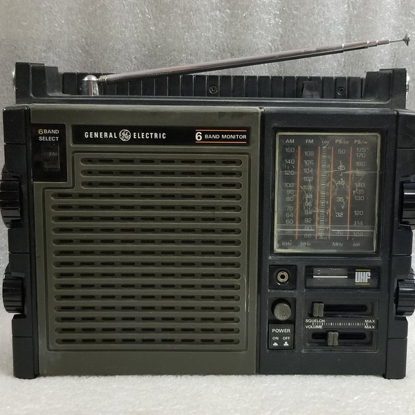 GE General Electric 6 Band Transistor Radio Model 7-2959A