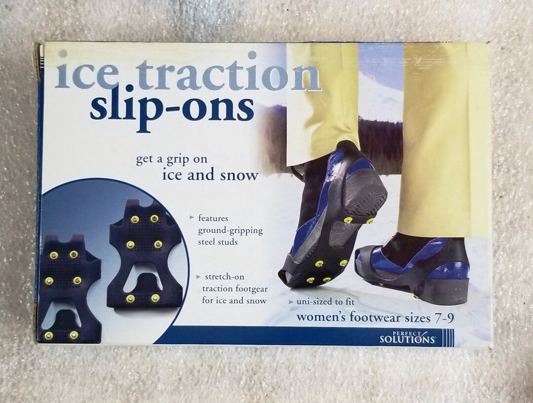 NIB EB Brands Ice Traction Slip Ons Traction Footgear W 79 Etsy