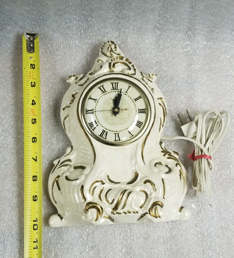 Vintage 1978 Duncan Enterprises Ceramic Mantel Clock Etsy