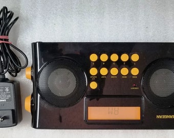 Vintage amarillo suntone FM/AM boom box radio Mini radio portátil modelo  RR2500 nuevo con caja de altavoces gemelos-funciona bien -  México