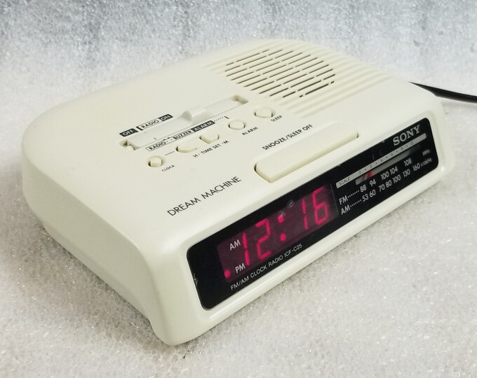 Sony Dream Machine ICFC25 Alarm Clock Radio Buzzer AM/FM Snooze Sleep