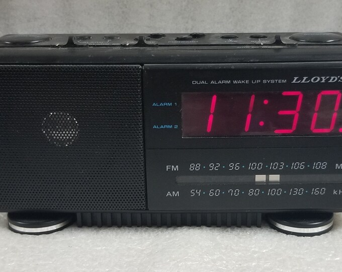 LLOYDS Am/fm Clock Radio CR005 Dual Alarm Wake UP SYSTEM Etsy