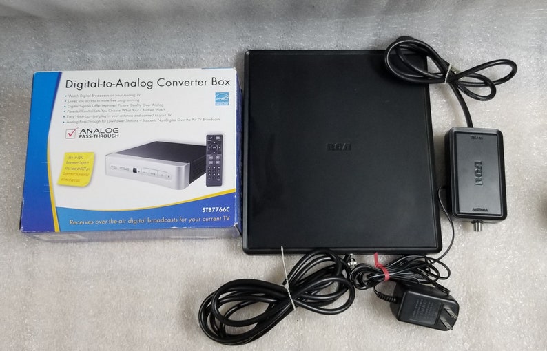 RCA Digital to Analog Converter Box STB7766C PLUS RCA Digital Etsy
