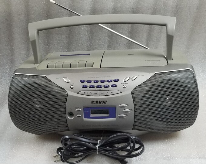 Sony CFDS26 CD Radio Cassette Corder Mega Bass Am/fm Etsy